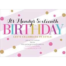 Sparkling Bubbles Invitations