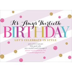 Sparkling Bubbles Invitations