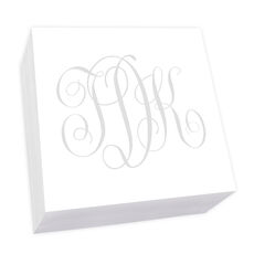 Watercolor Monogram Memo Square Sheets - REFILL ONLY