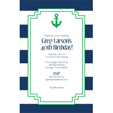 Nautical Striped Invitations