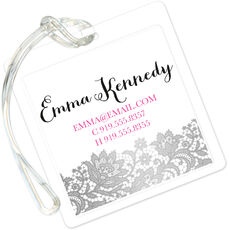 Brilliant Posh Silver Luggage Tags