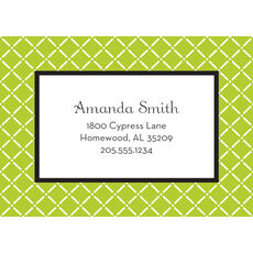 Green Trailing Trellis Calling Cards
