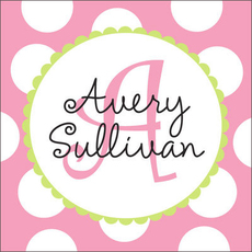 White Circle on Pink Dots Enclosure Cards