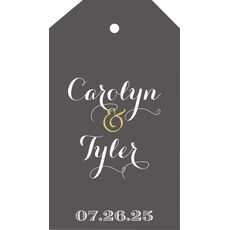 Charcoal Vertical Hanging Gift Tags