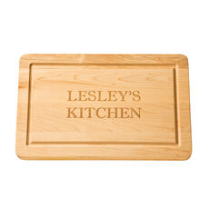 Maple 16 inch Rectangle Your Text Cutting Board