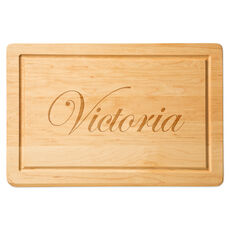 Maple 18 inch Rectangle Personalized Cutting Board