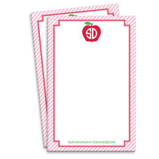 Pink Monogrammed Apple Notepads