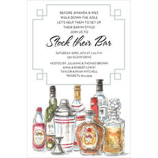 Spirit Bottles Shower Invitations