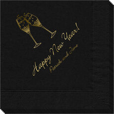 Champagne Crystal Toast Napkins