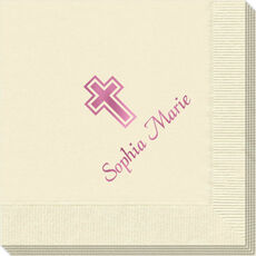 Outlined Cross Napkins
