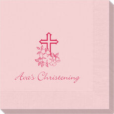 Floral Cross Napkins