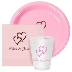 Interlocking Double Hearts