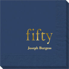 Big Number Fifty Napkins