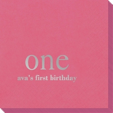 Big Number One Napkins