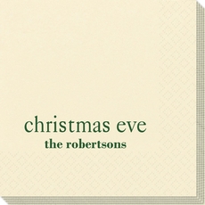 Big Word Christmas Eve Napkins