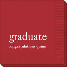 Big Word Graduate Napkins