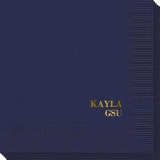 Name and College Initials Napkins