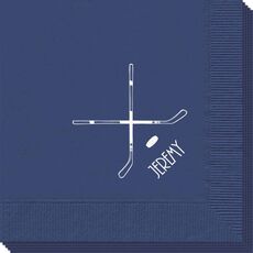 Double Hockey Sticks Napkins