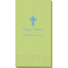 Outlined Cross Guest Towels