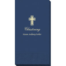 Outlined Cross Guest Towels
