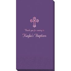 Ornate Cross Guest Towels