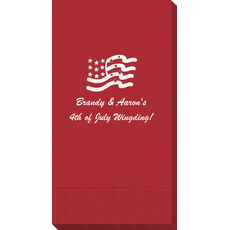 American Flag Guest Towels