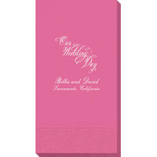 Elegant Our Wedding Day Guest Towels