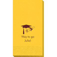 Mortar Board & Diploma Guest Towels