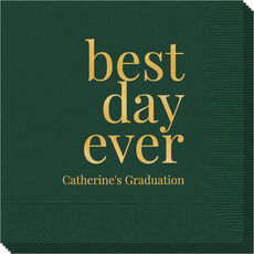 Best Day Ever Big Word Napkins