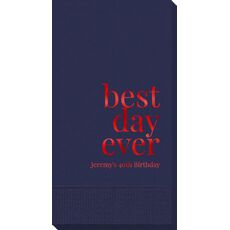 Best Day Ever Big Word Guest Towels