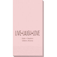 Live Laugh Love Guest Towels