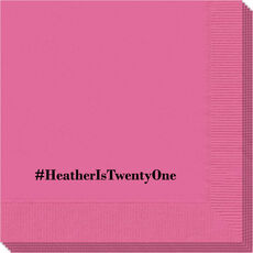 Create Your Hashtag Napkins