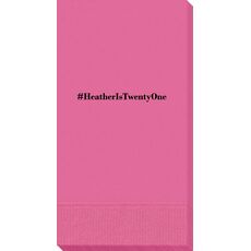 Create Your Hashtag Guest Towels