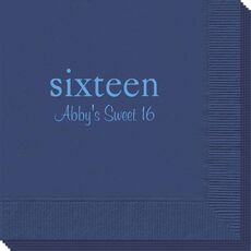 Select Your Big Number Napkins