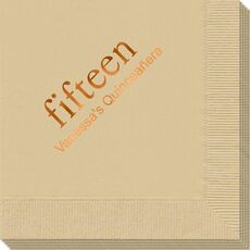 Select Your Big Number Napkins