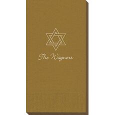 Interlocking Star of David Guest Towels