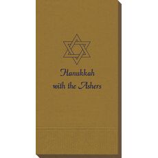 Interlocking Star of David Guest Towels