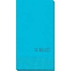 Simple Name Guest Towels