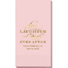 Love Laughter Ever After Guest Towels