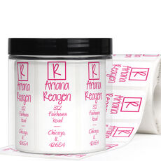 Ariana Vertical Address Labels in a Jar