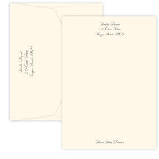 Elegant Script Letter Sheets (6.25 in. x 9 in.) - Raised Ink
