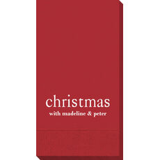 Big Word Christmas Guest Towels
