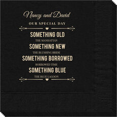 Our Special Day with Names Napkins