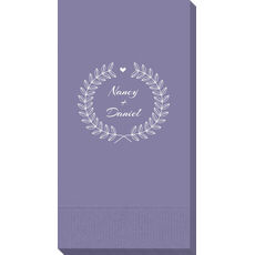 Heart and Wreath Guest Towels