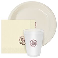 Petite Double Circle Monogram