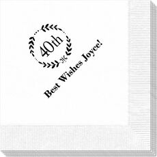 40th Wreath Napkins