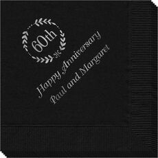 60th Wreath Napkins