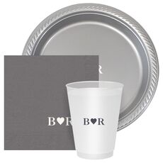 2 Initials Plus Heart