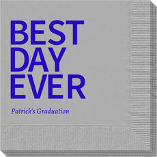 Bold Best Day Ever Napkins
