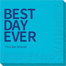 Bold Best Day Ever Napkins